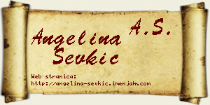 Angelina Sevkić vizit kartica